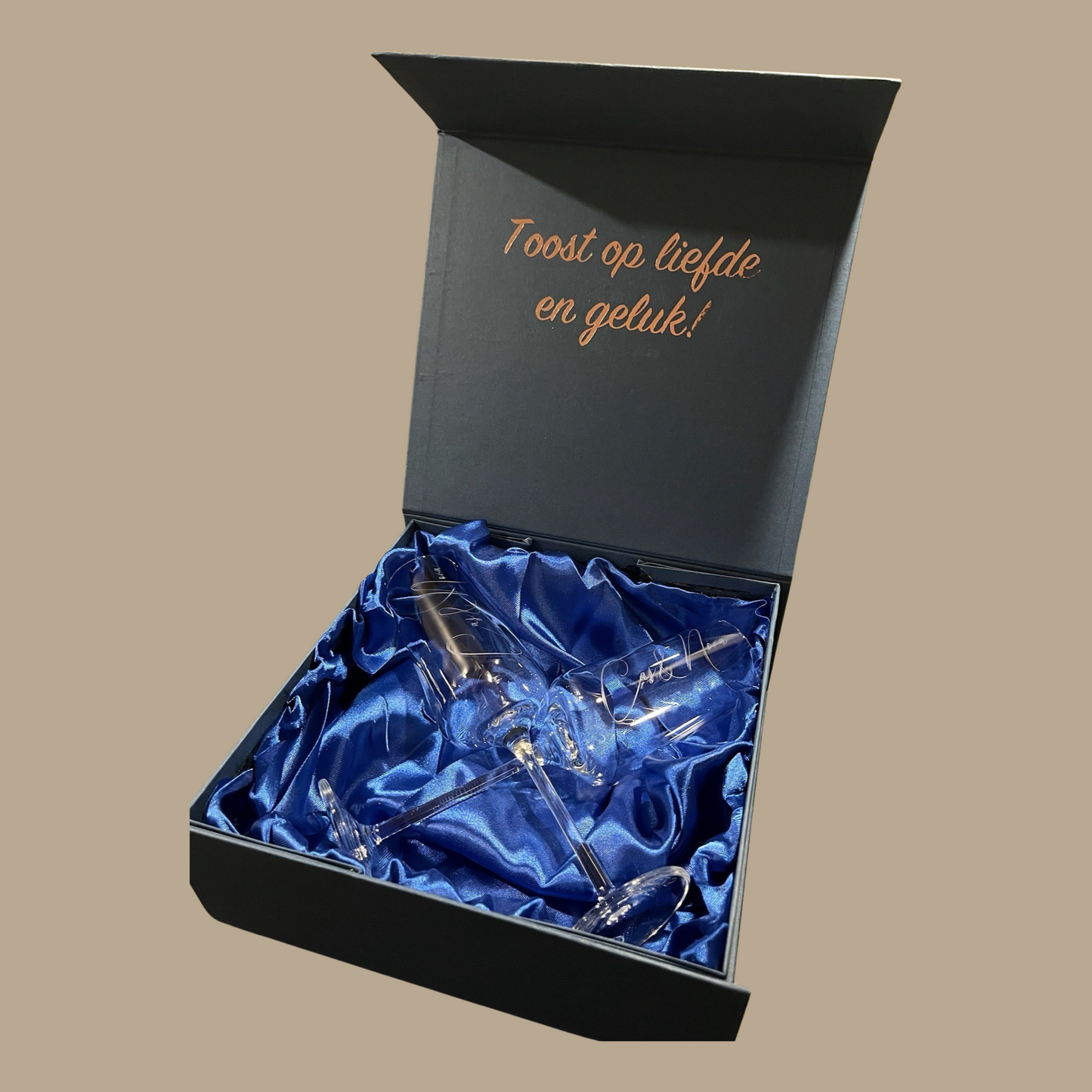 Gepersonaliseerd champagne glas (1st.)