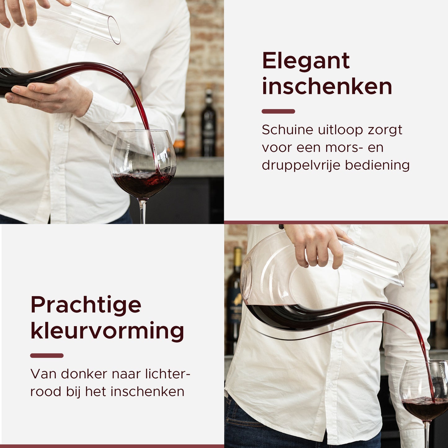 Decanteer karaf u-vorm