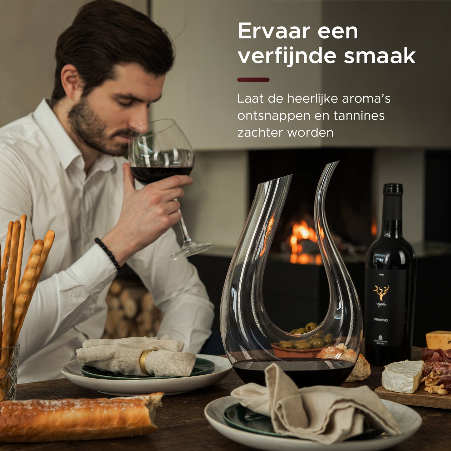 Decanteer karaf u-vorm
