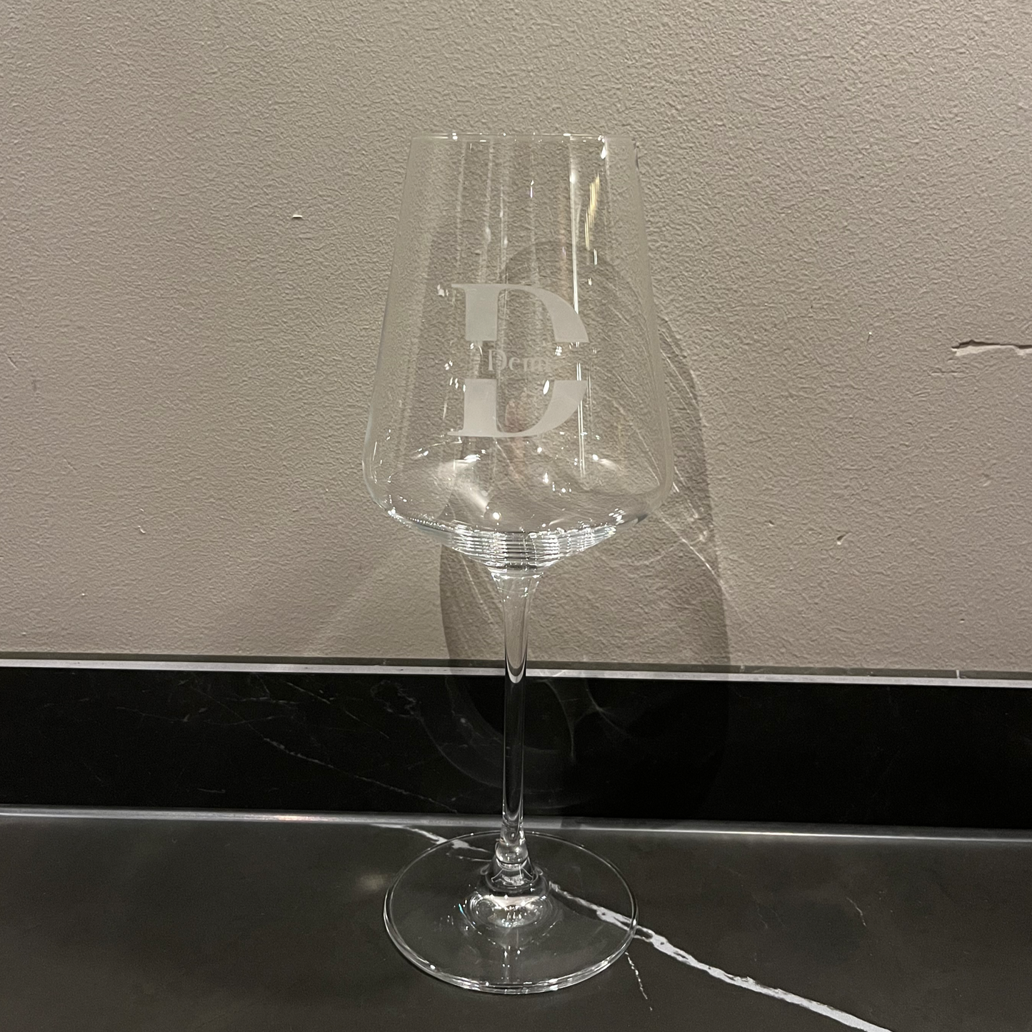 Gepersonaliseerd wijnglas
