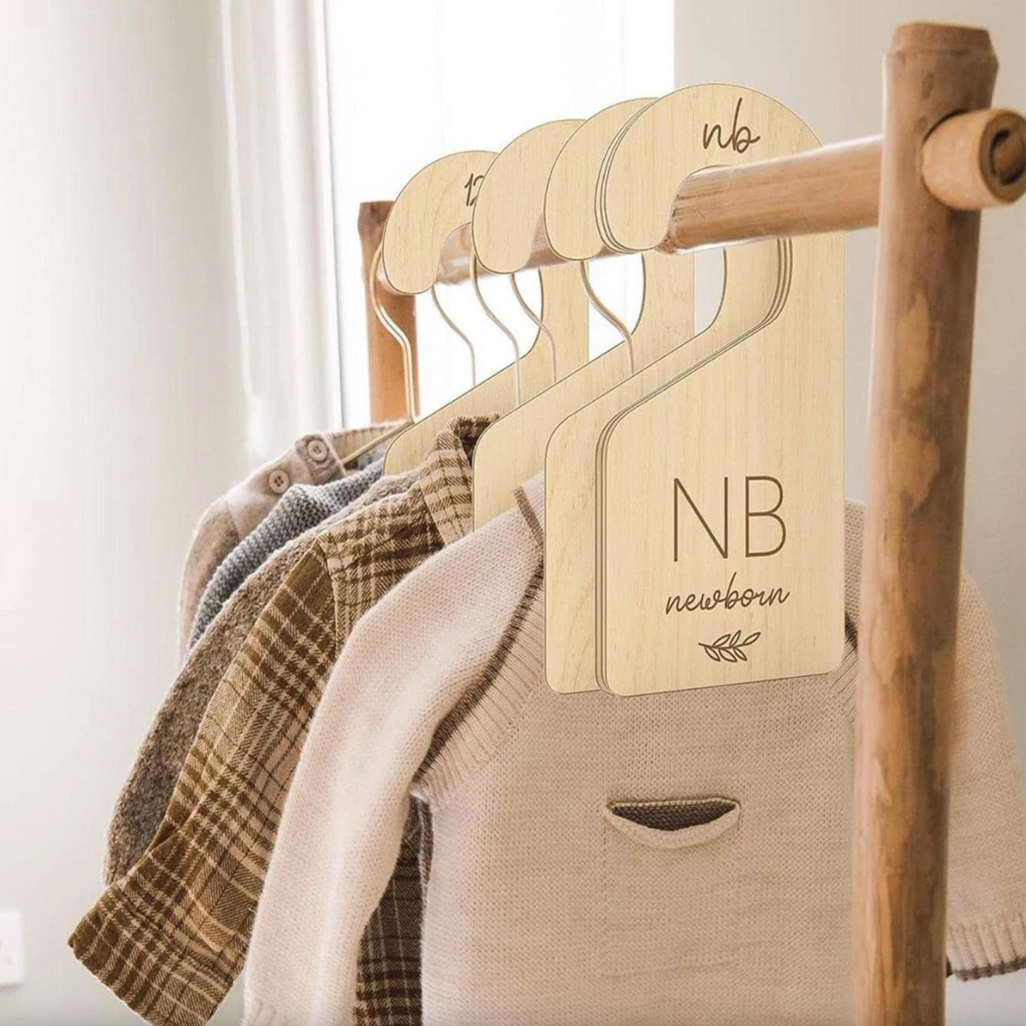 Houten maatbordjes baby