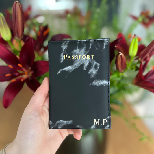 Paspoortcover marmer